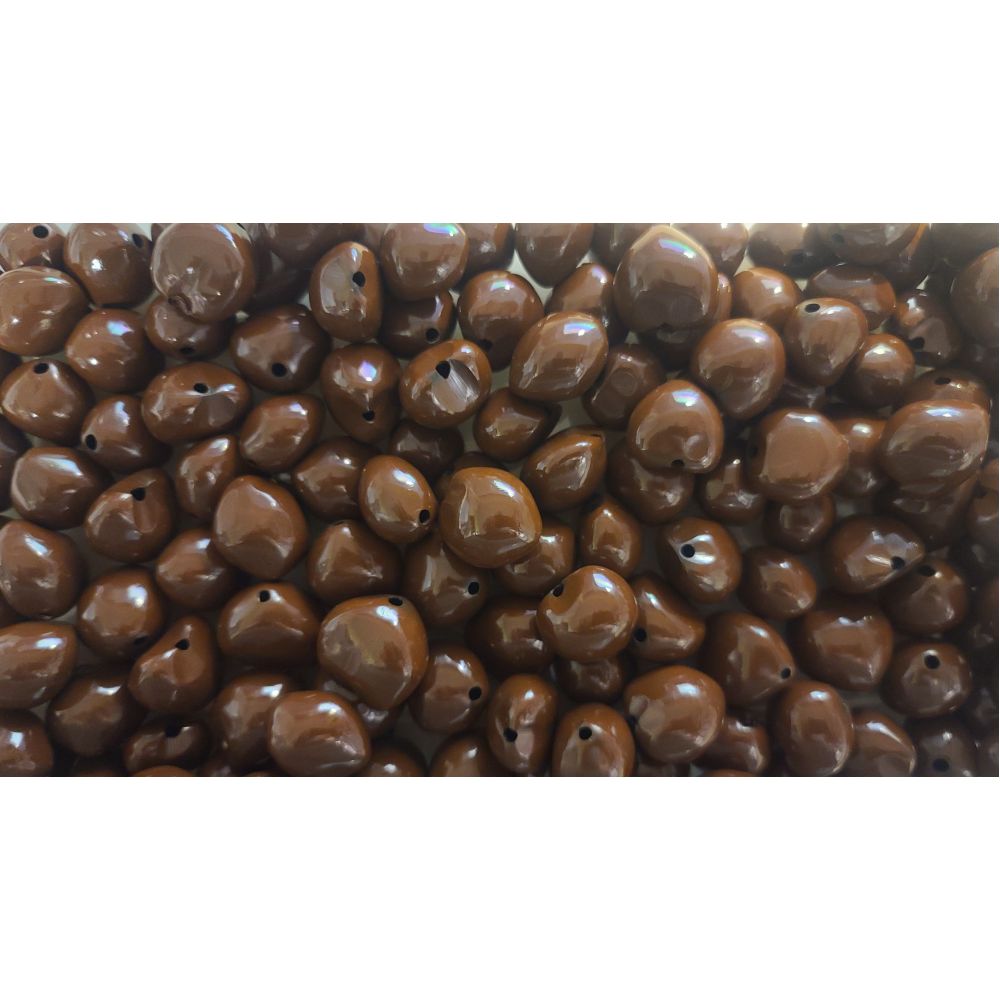 32 Pcs LIGHT-BROWN Loose Real Kukui Nuts