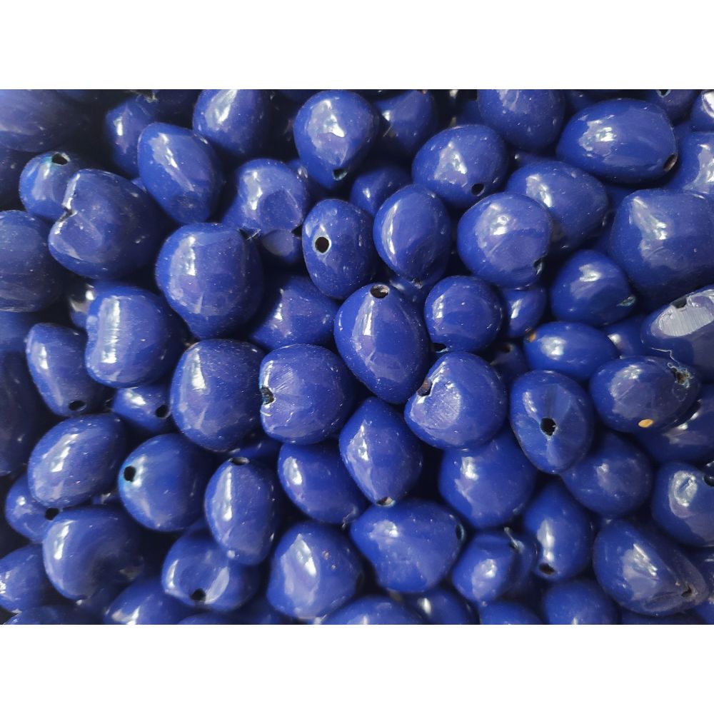 32 Pcs NAVY-BLUE Loose Real Kukui Nuts 