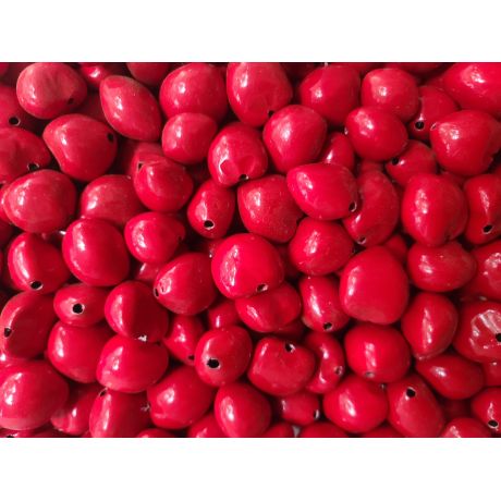 32 Pcs RED Loose Real Kukui Nuts 