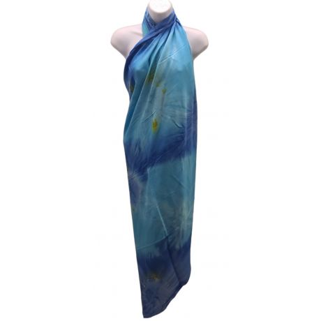 Tie Dye Sarong Light -Dark - Blue 