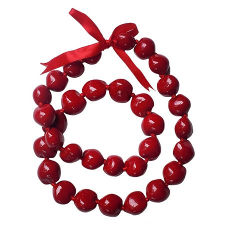 Kukui Nut Necklace Lei Hawaiian Wedding Luau Graduation Cherry