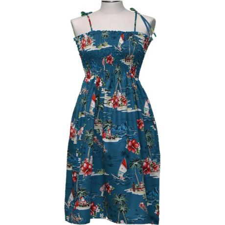 16D-537G- Christmas Smock Midi Dress