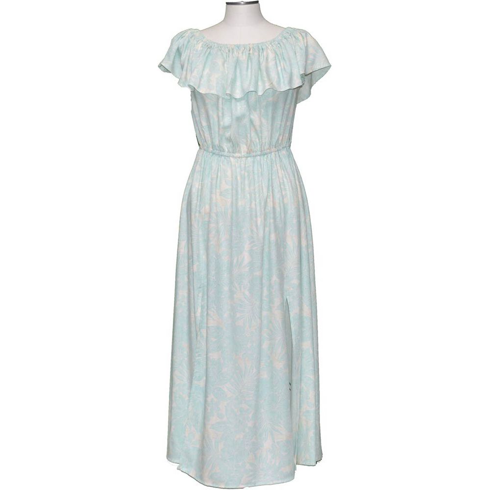Kohala Forest Green Off The Shoulder Summer Dress