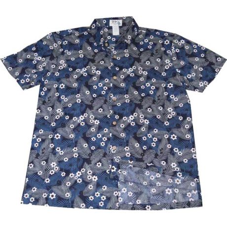 ALS-531R- Wahiawa Tropical Red Slim Fit Hawaiian Shirt