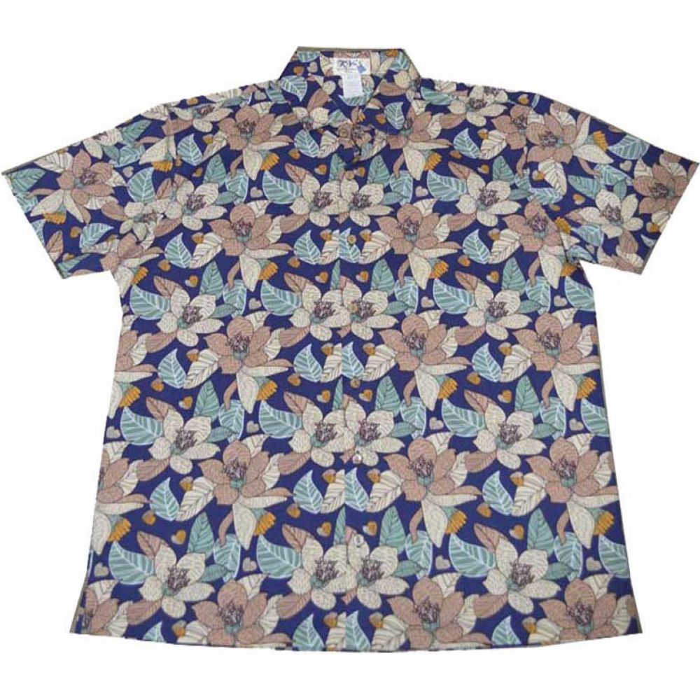ALS-532NB- Lahaina Floral Slim Fit Hawaiian Shirt