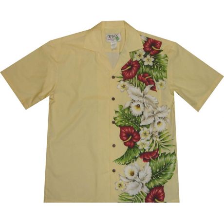 ALB488-Big and Tall Mens Kona Tropical Flower Hawaiian Shirt