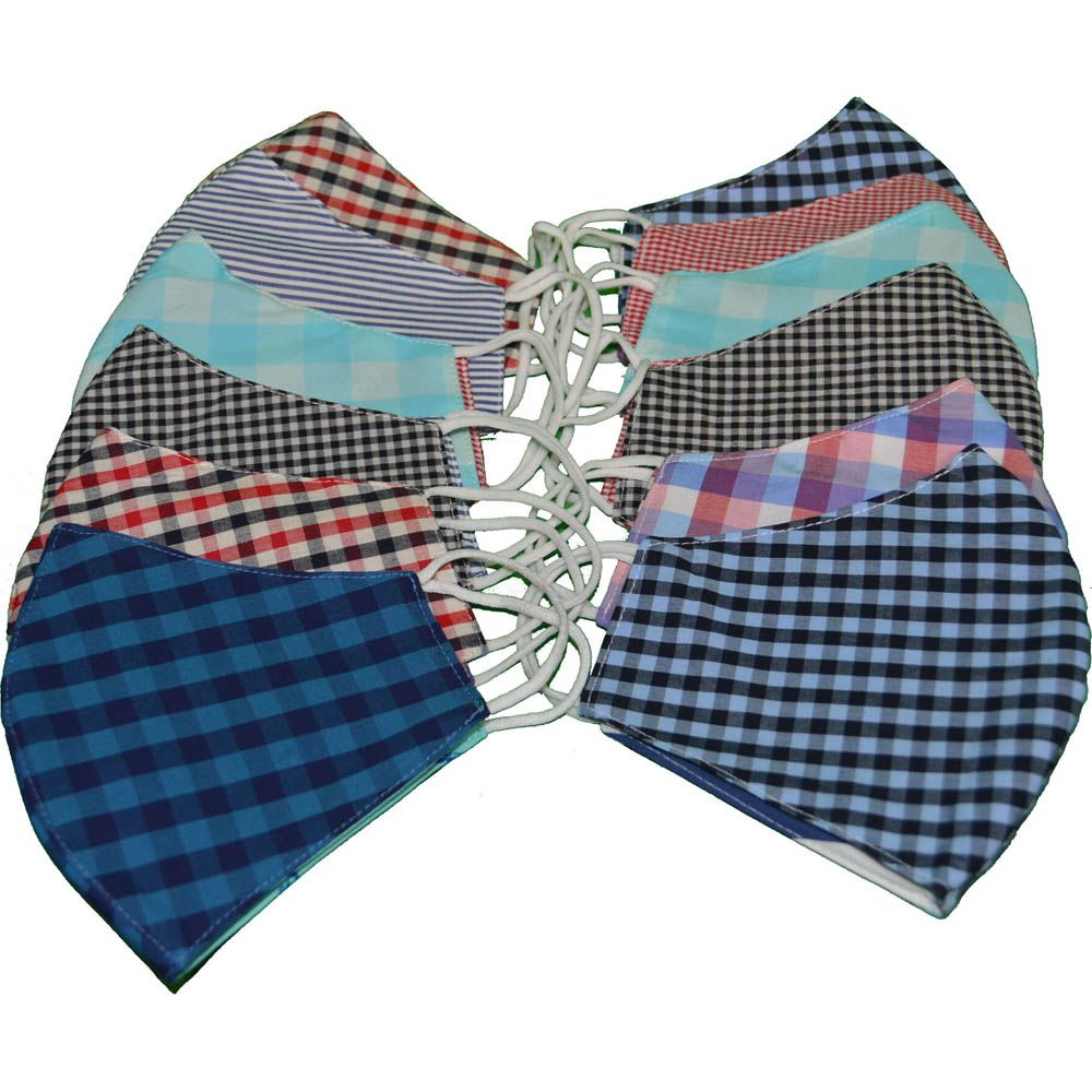 Palaka Hawaiian Mask for Adult ( Pack of 10 pics) - M6 Assorted