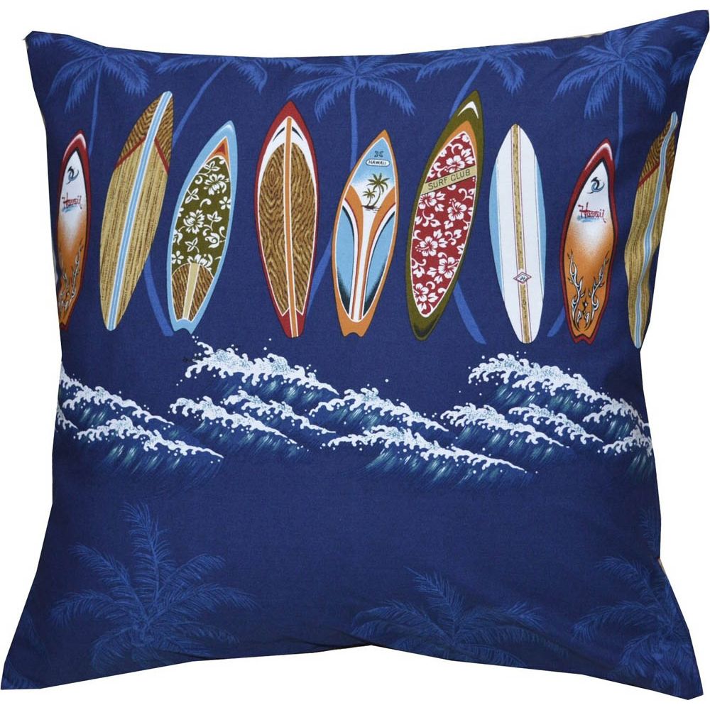 PL415NB-Surf Board Navyblue Pillow Case