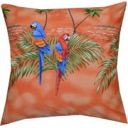 PL453 OR-Parrot-Island Orange Pillow Case