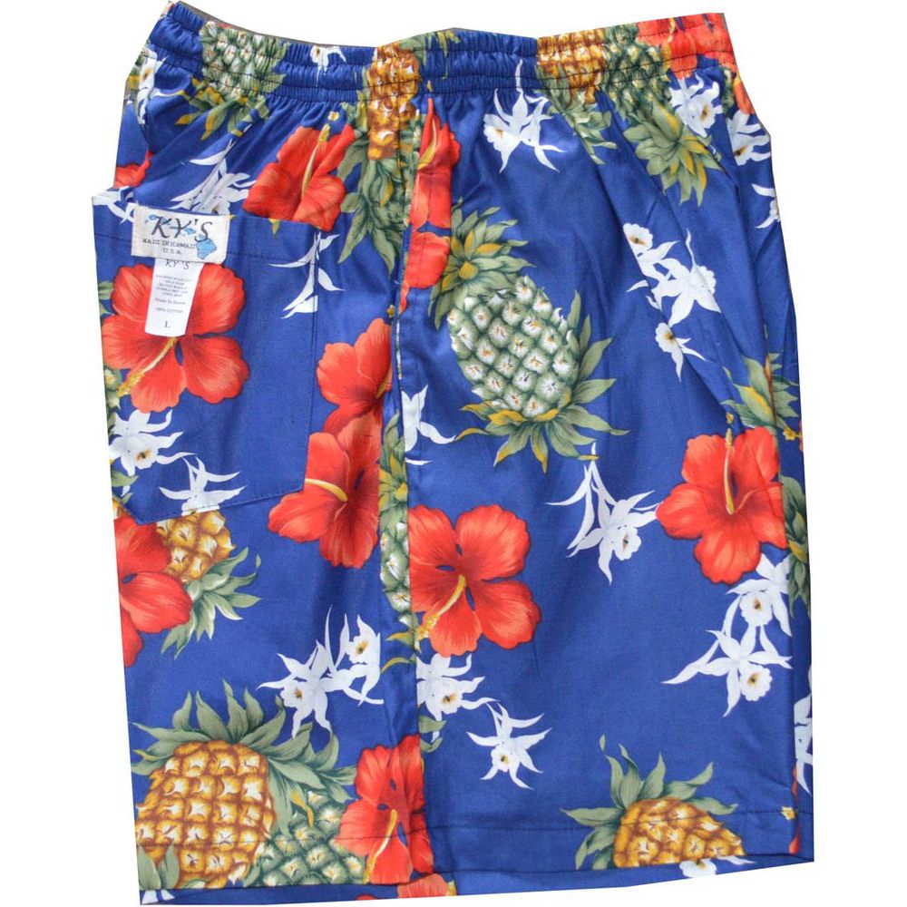 SH-348NB -Walking Shorts Men Hawaiian Print