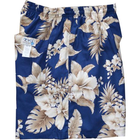 SH-383NB -Walking Shorts Mens Hawaiian Print