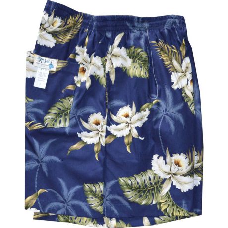 SH-413NB -Walking Shorts Men Hawaiian Print