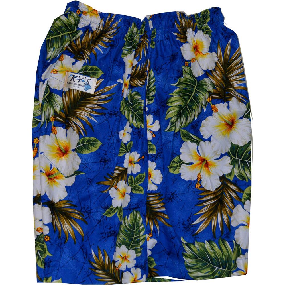 SH-449NB-Walking Shorts Men Hawaiian Print