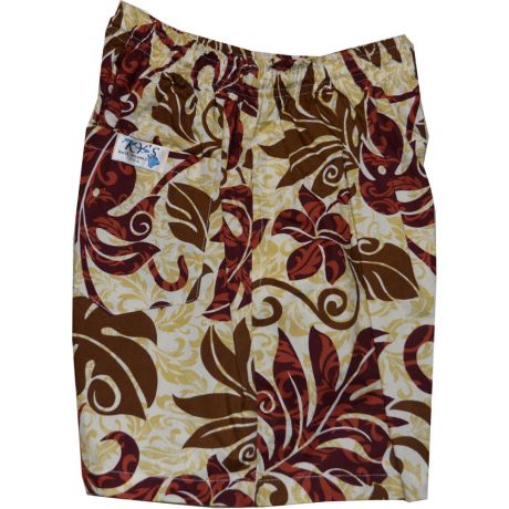 SH-476R -Walking Shorts Men Hawaiian Print