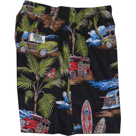SH-484B -Walking Shorts Men Hawaiian Print