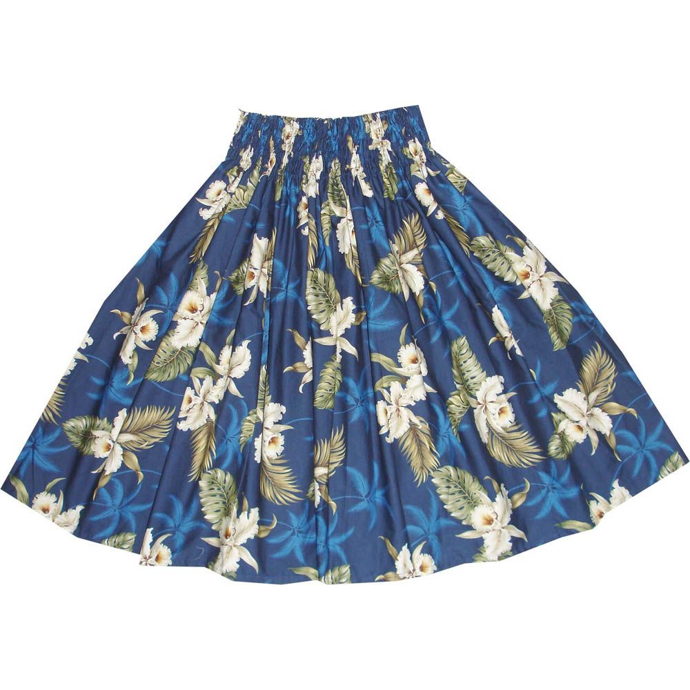 SK413NB- Hawaiian Traditional Hula Skirt Classic Orchid