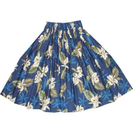 SK413NB- Hawaiian Traditional Hula Skirt Classic Orchid