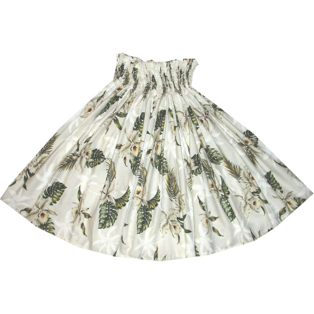 SK413W- Hawaiian Traditional Hula Skirt Classic Orchid