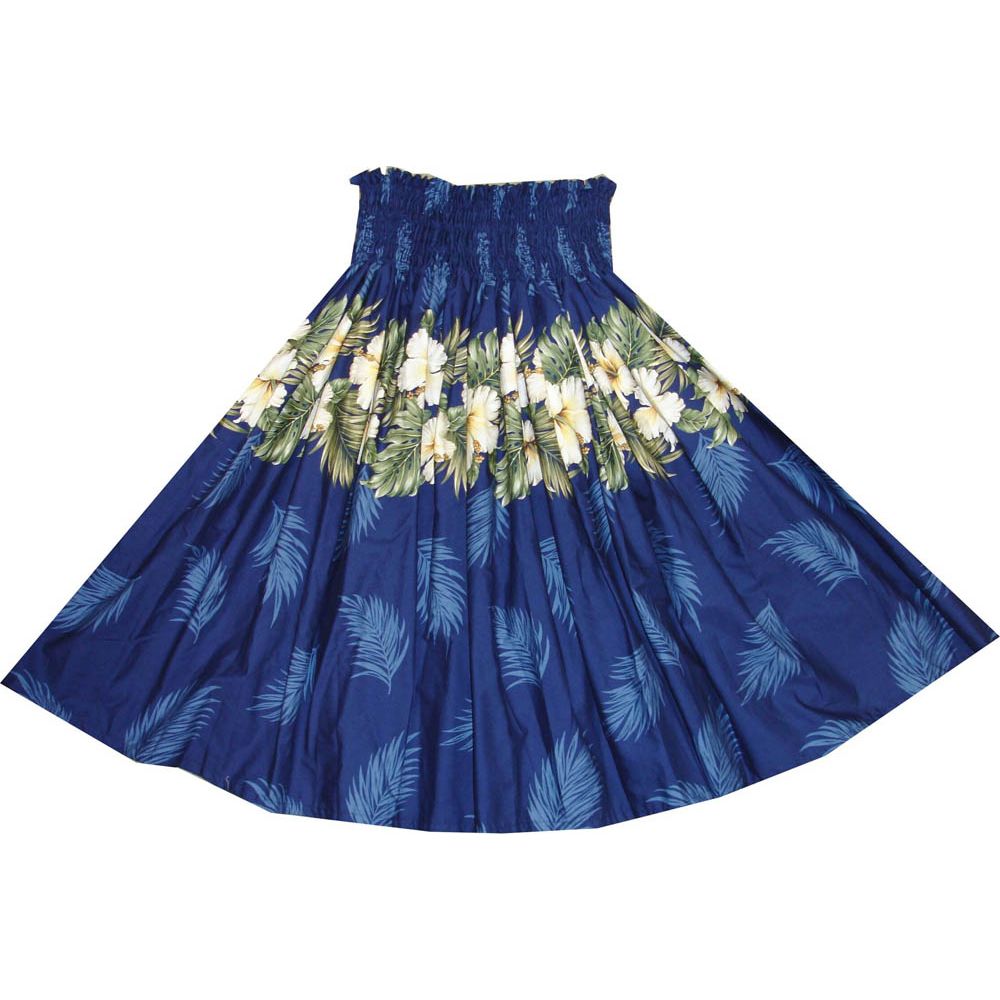SK430NB- Hawaiian Traditional Hula Skirt Maui Hibiscus