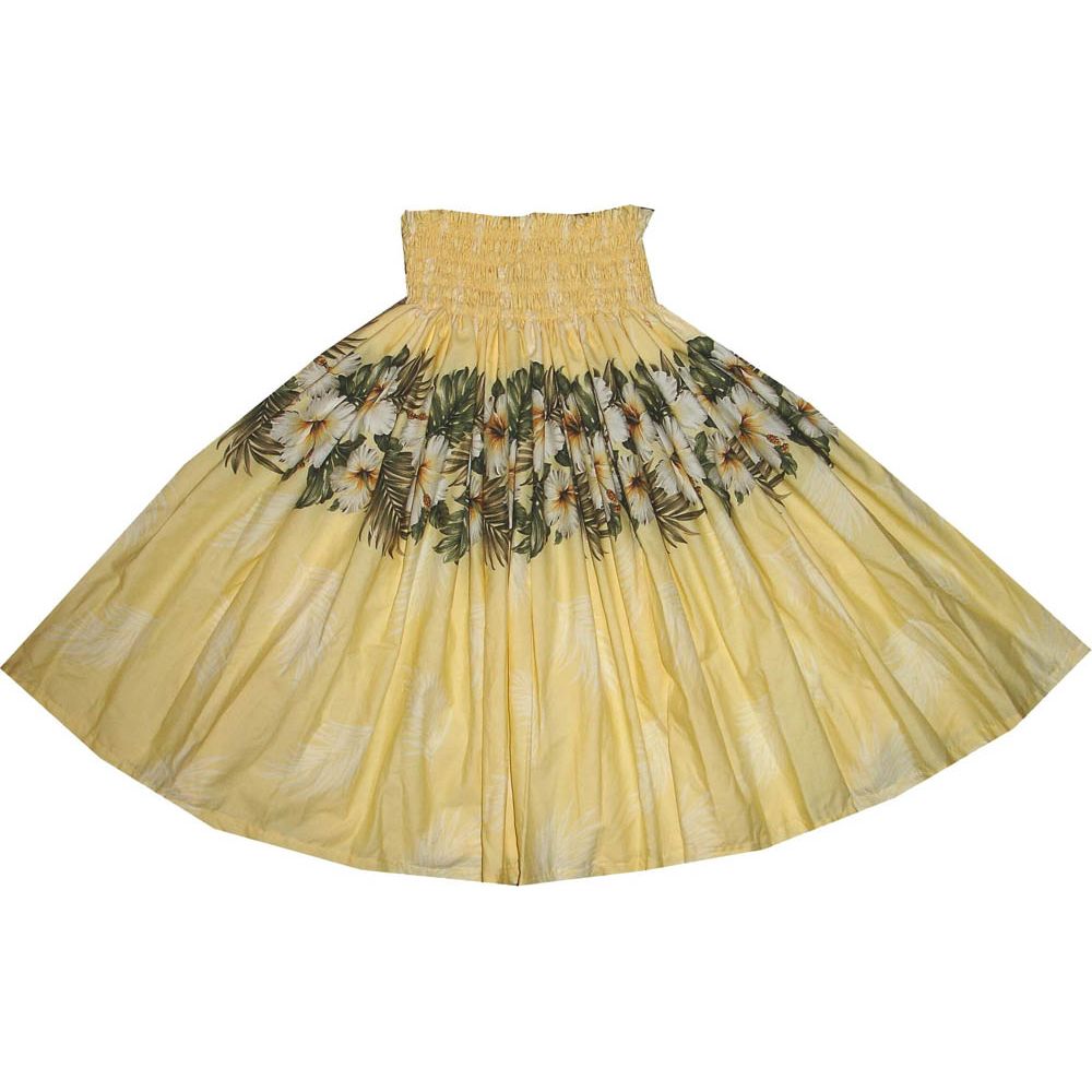 SK430Y- Hawaiian Traditional Hula Skirt Maui Hibiscus
