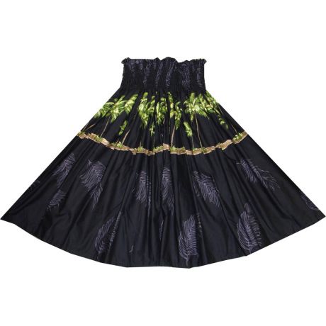 SK433B- Hawaiian Traditional Hula Skirt Palm Trees