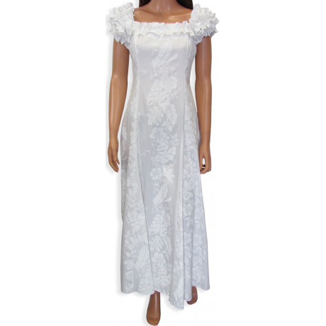 2009C MuuMuu Hibiscus Panel White