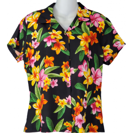 Happy Plumeria Black