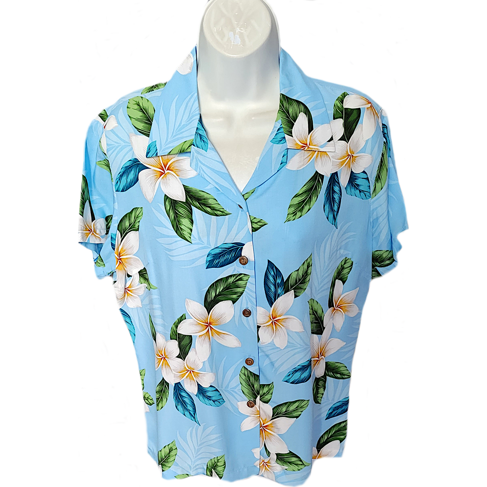 Plumeria Shower- Light Blue