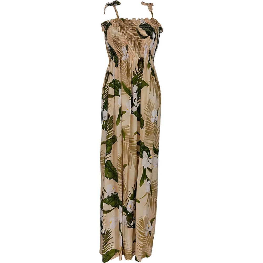Tube Top Dress Ginger Cream