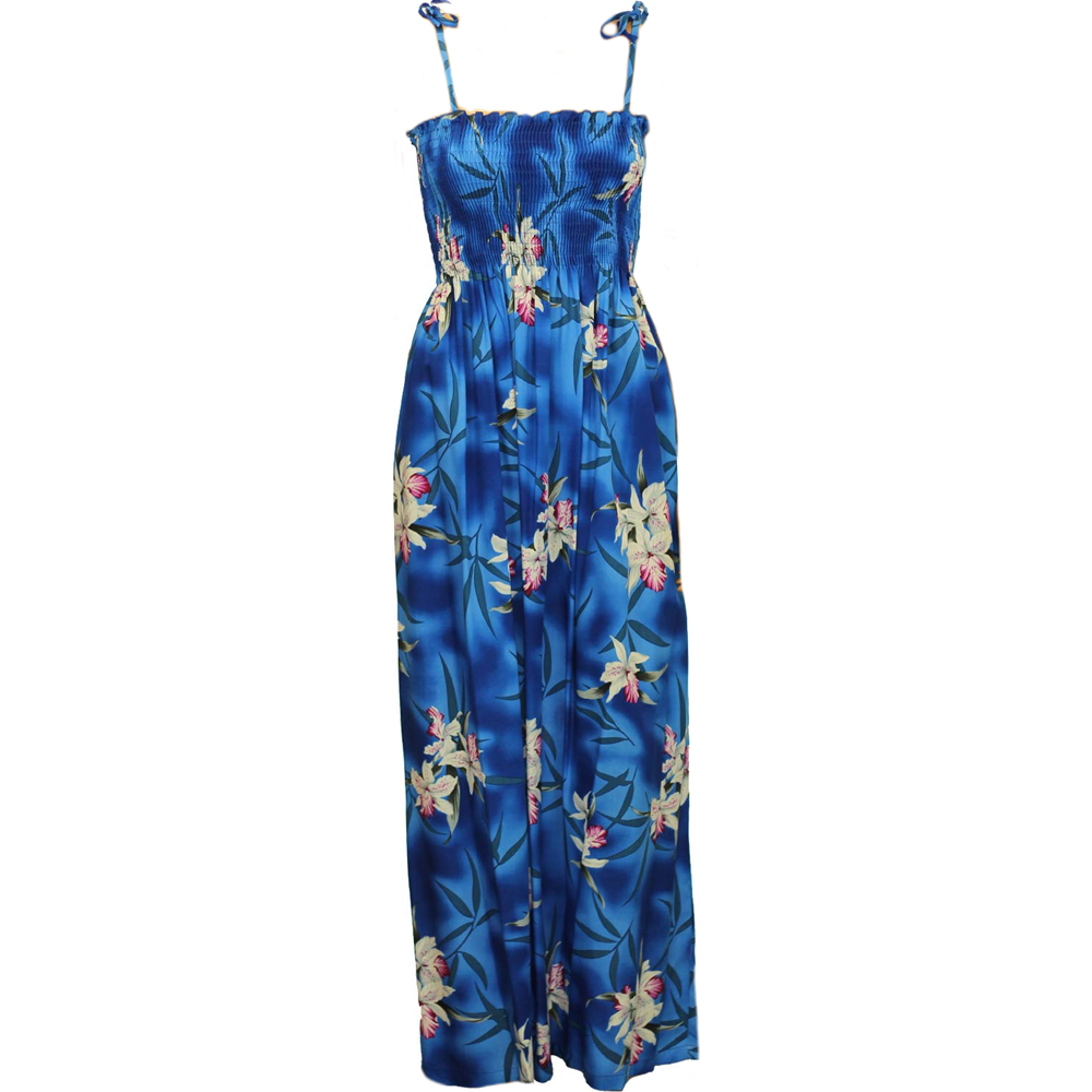 Tube Top Dress Midnight Orchid Blue