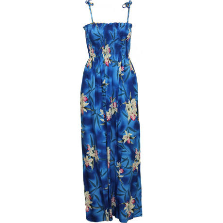 Tube Top Dress Midnight Orchid Blue