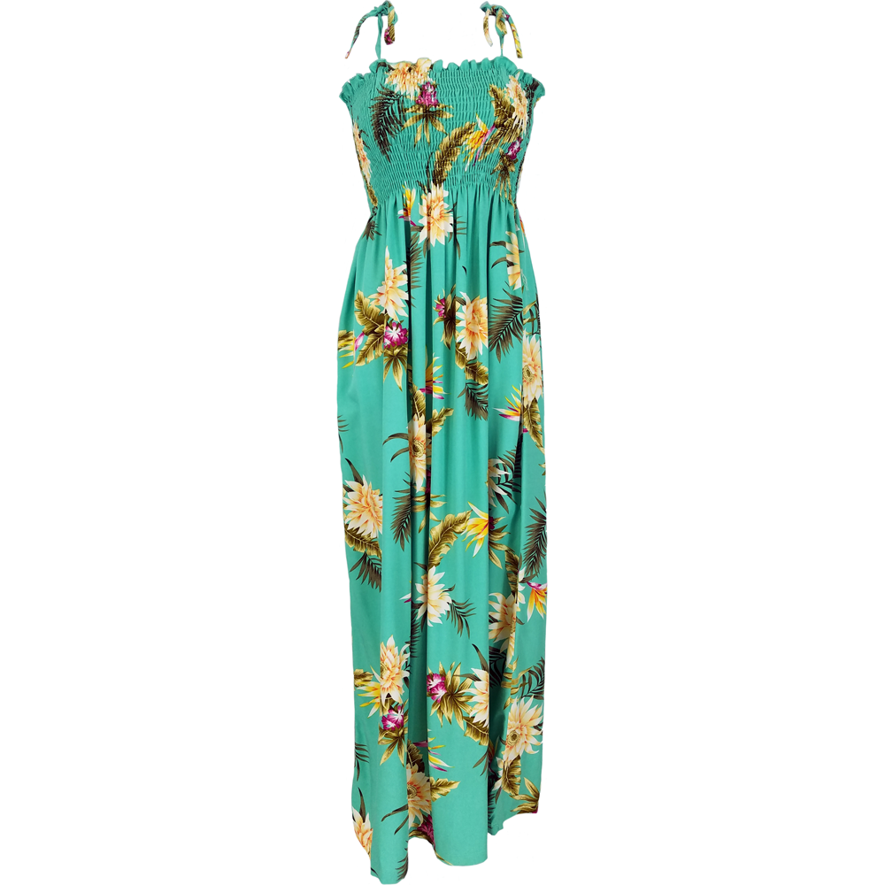 Tube Top Dress Ceres Green 45" Length