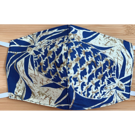 Face Mask Pineapple Garden Navy