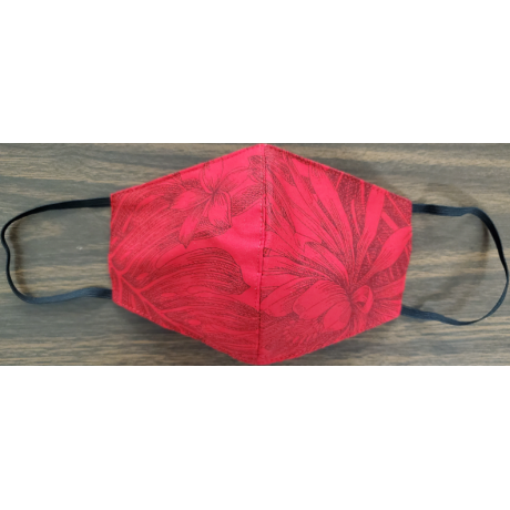 Face Mask Monstera Ceres Red
